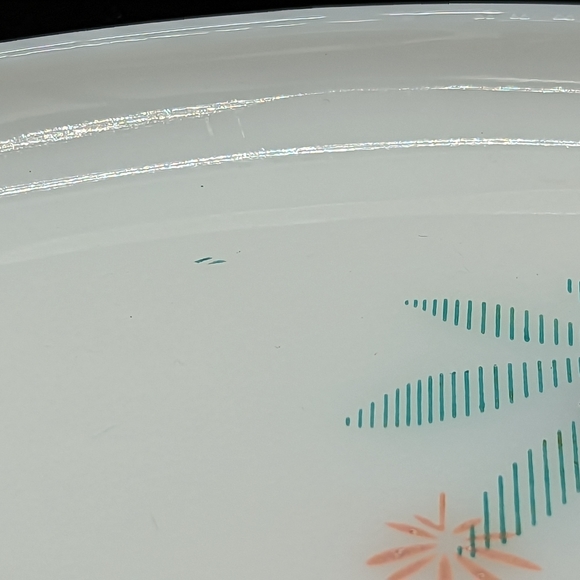 Vintage 50s Atomic Flowers Federal Glass - Picture 3 of 10